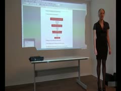 Blondine bei der Präsentation geknallt Blondine bei der Präsentation geknallt